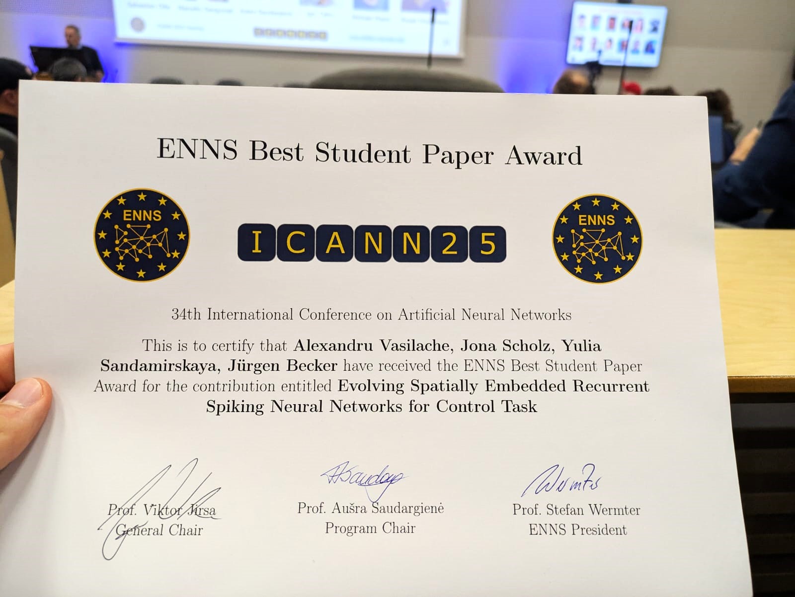 Best Paper Award